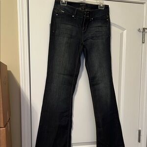 White House Black Market Dark Wash Flare Jeans